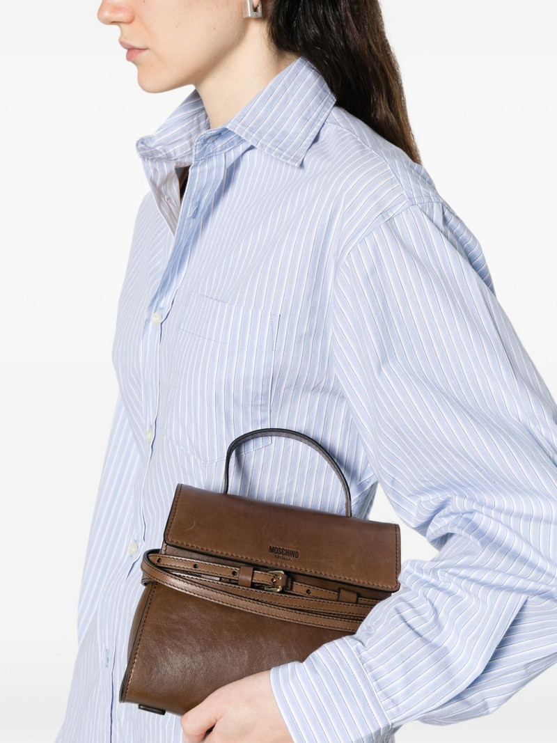 Moschino small Tie me buckle-strap tote bag outlook