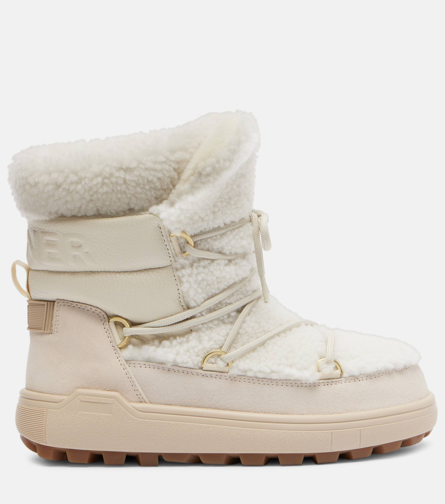 Chamonix shearling-trimmed suede snow boots - 4