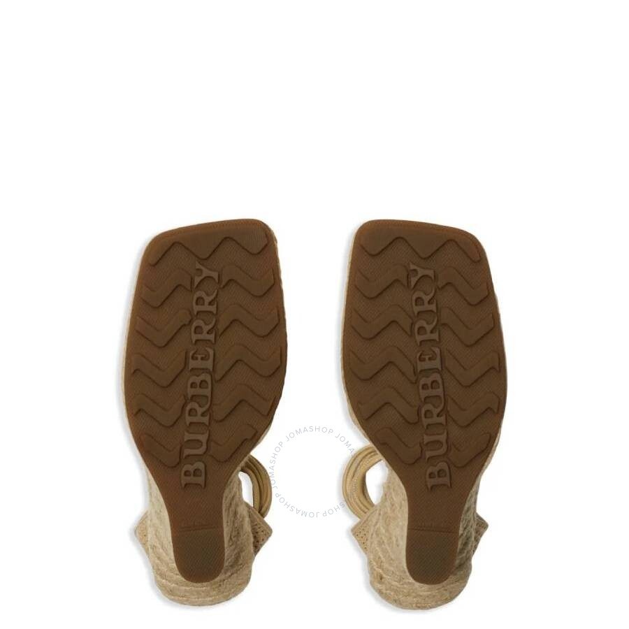 Burberry Mesh Plunge Wedge Heel Espadrilles - 3