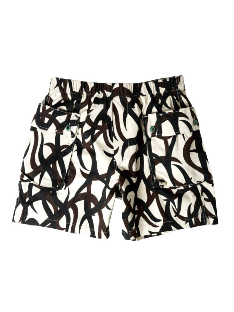 abstract-print shorts 1