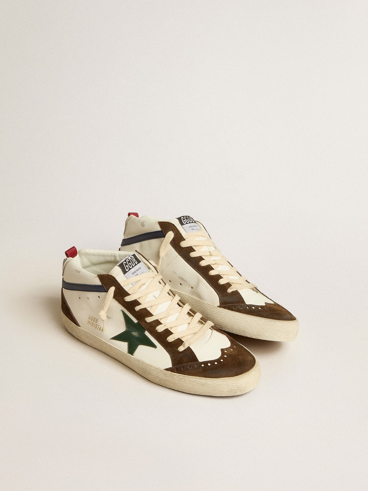 Mid Star with green leather star and blue leather flash - 2