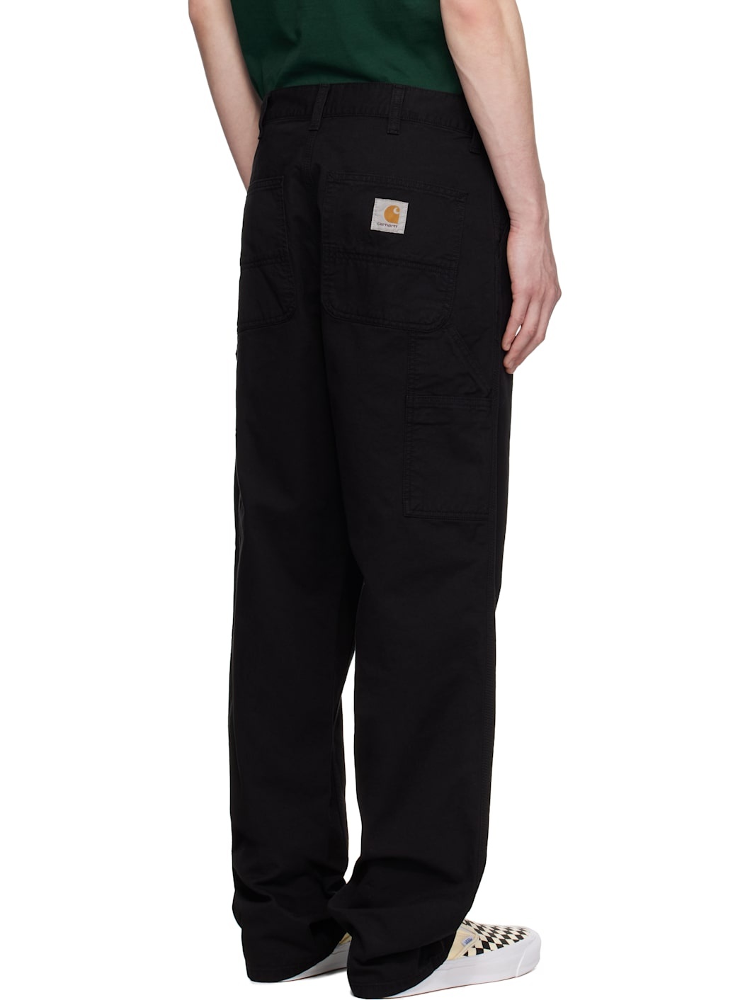 Black Single Knee Trousers - 3
