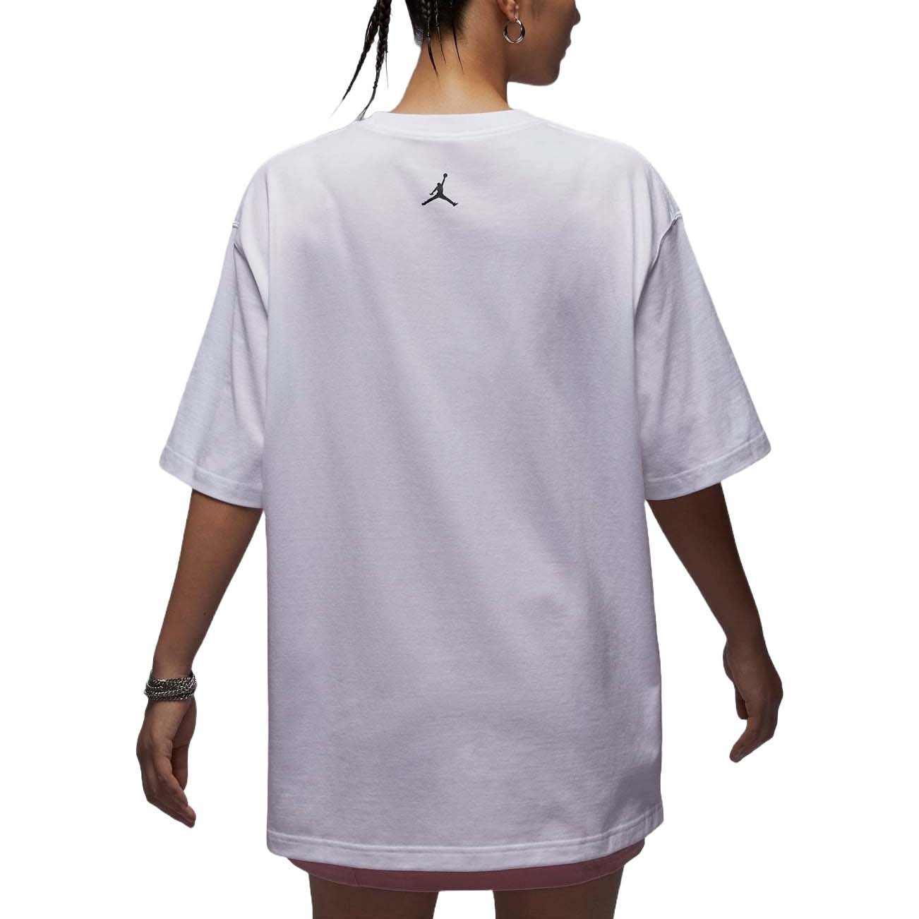 (WMNS) Air Jordan Oversized Graphic T-Shirt Asia Sizing 'White' FV7120-100 - 2