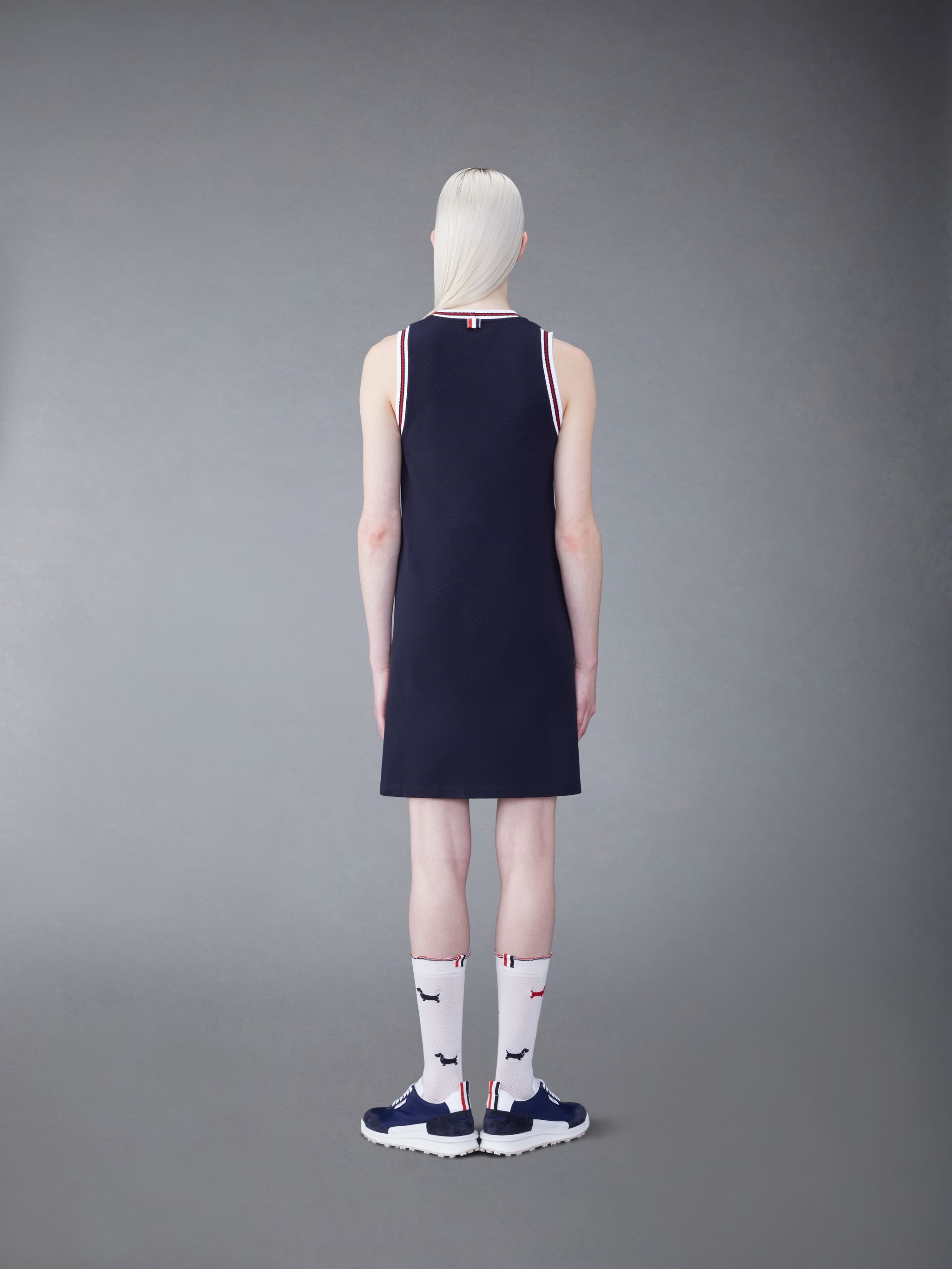 RWB-stripe piqué tennis minidress - 3
