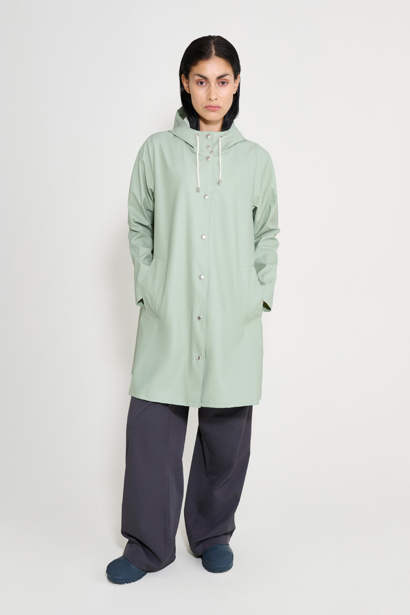 Mosebacke Lightweight Raincoat Sage 1