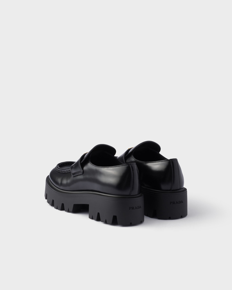 Brushed leather loafers 5
