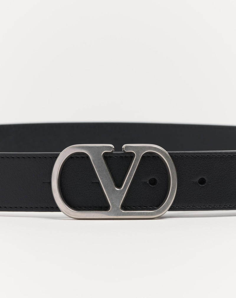 VLOGO SIGNATURE BELT IN SHINY CALFSKIN 30 MM 3