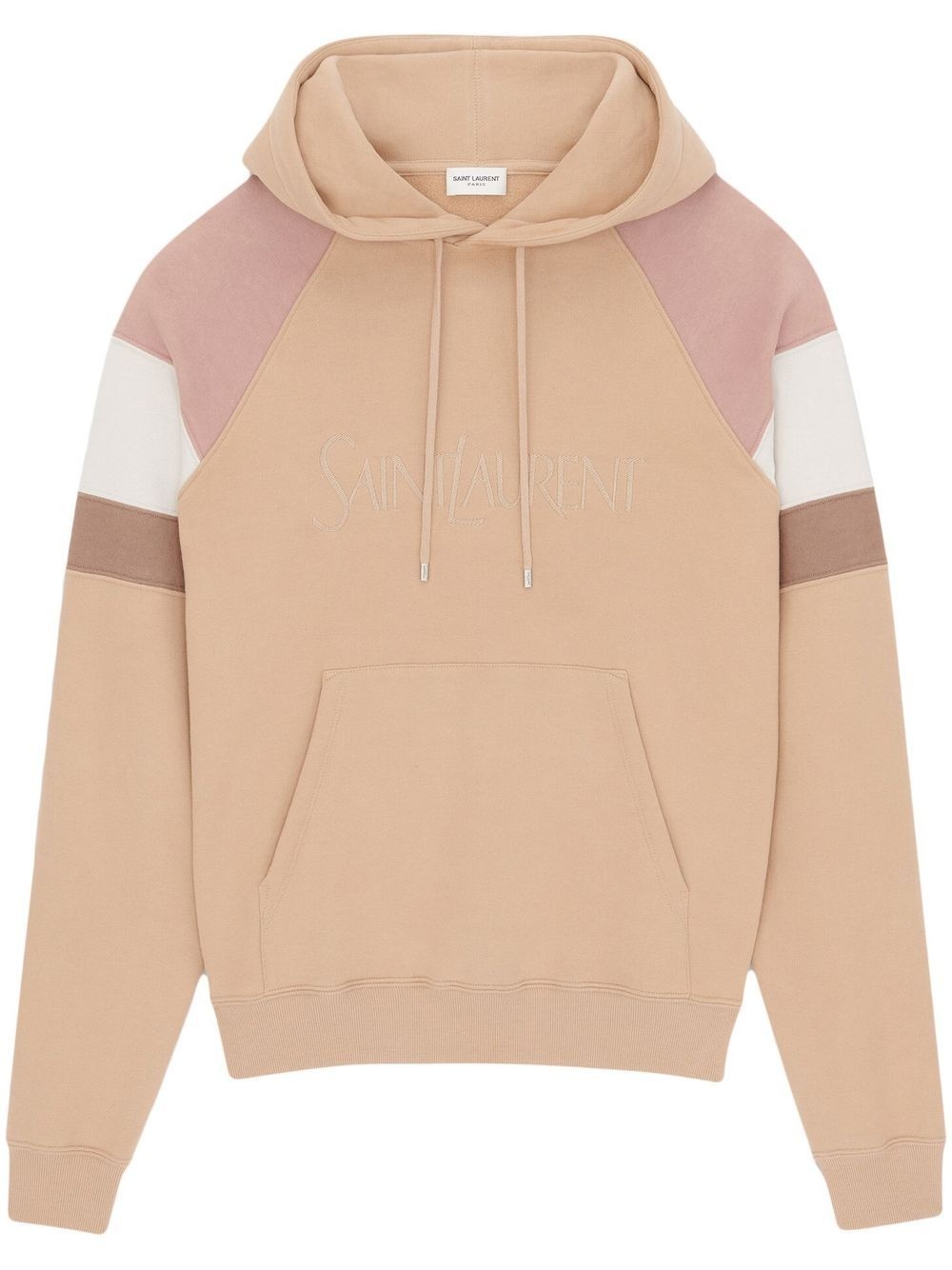 embroidered-logo cotton hoodie - 1