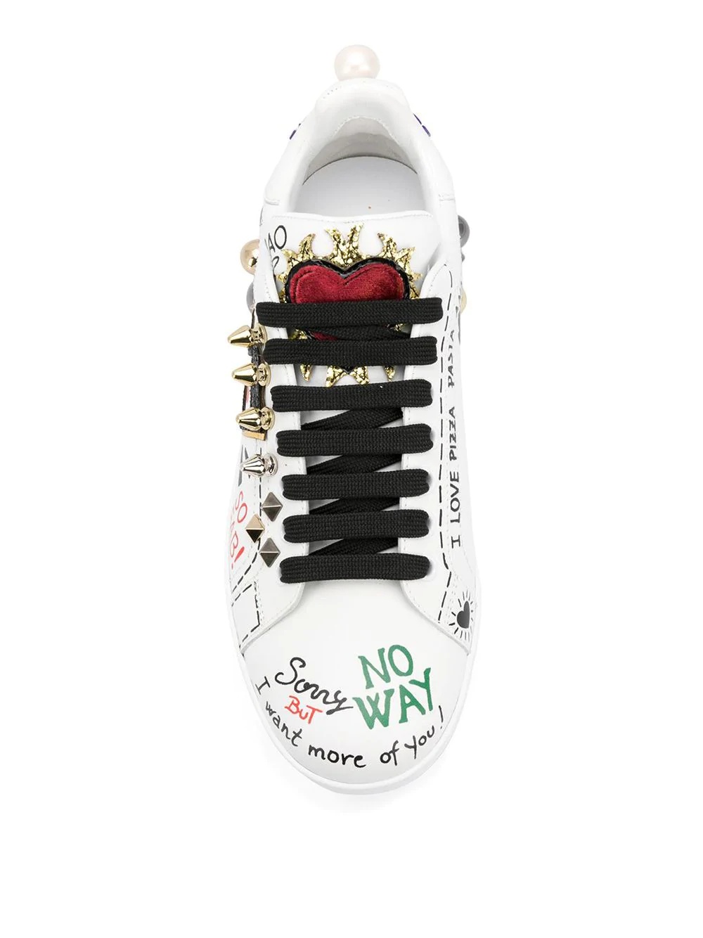 Portofino appliqué sneakers - 7