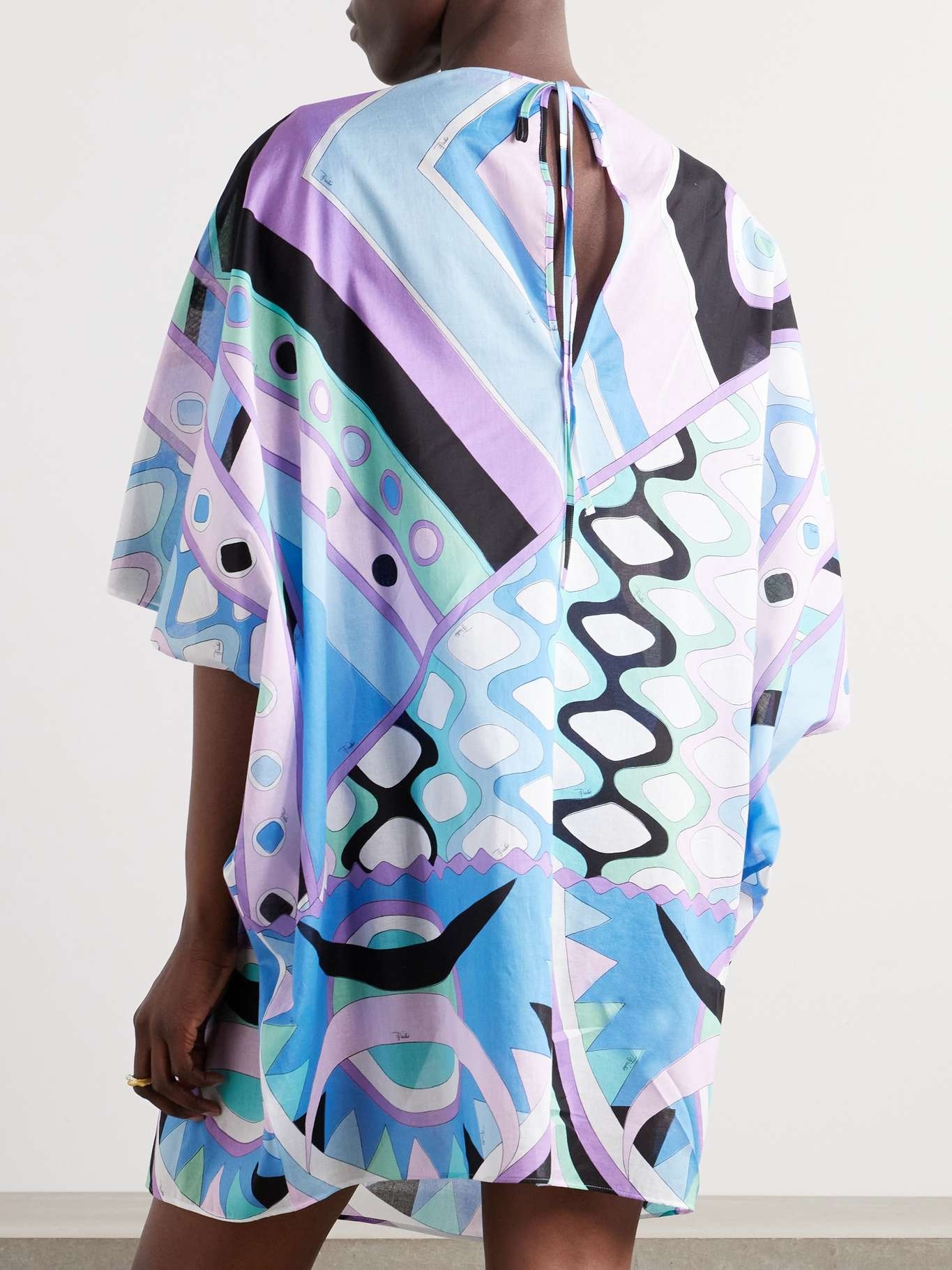 Printed cotton-muslin kaftan - 3