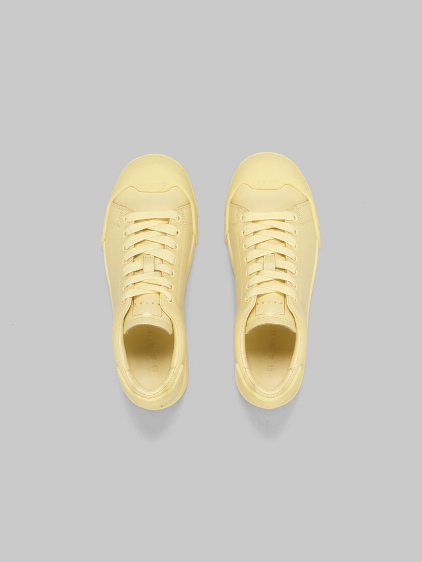 DADA BUMPER SNEAKER IN YELLOW LEATHER - 4