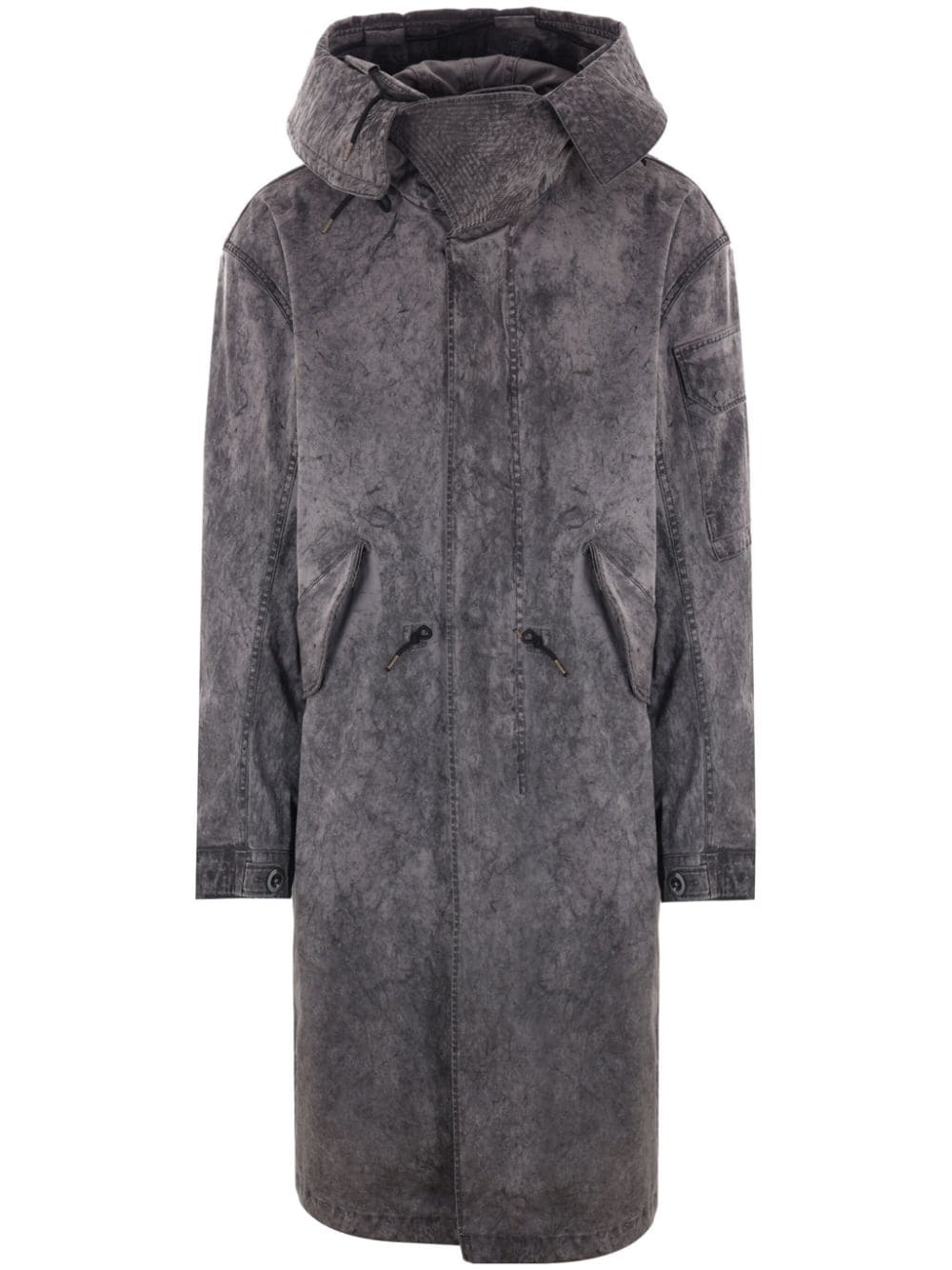 oversized fishtail parka - 1