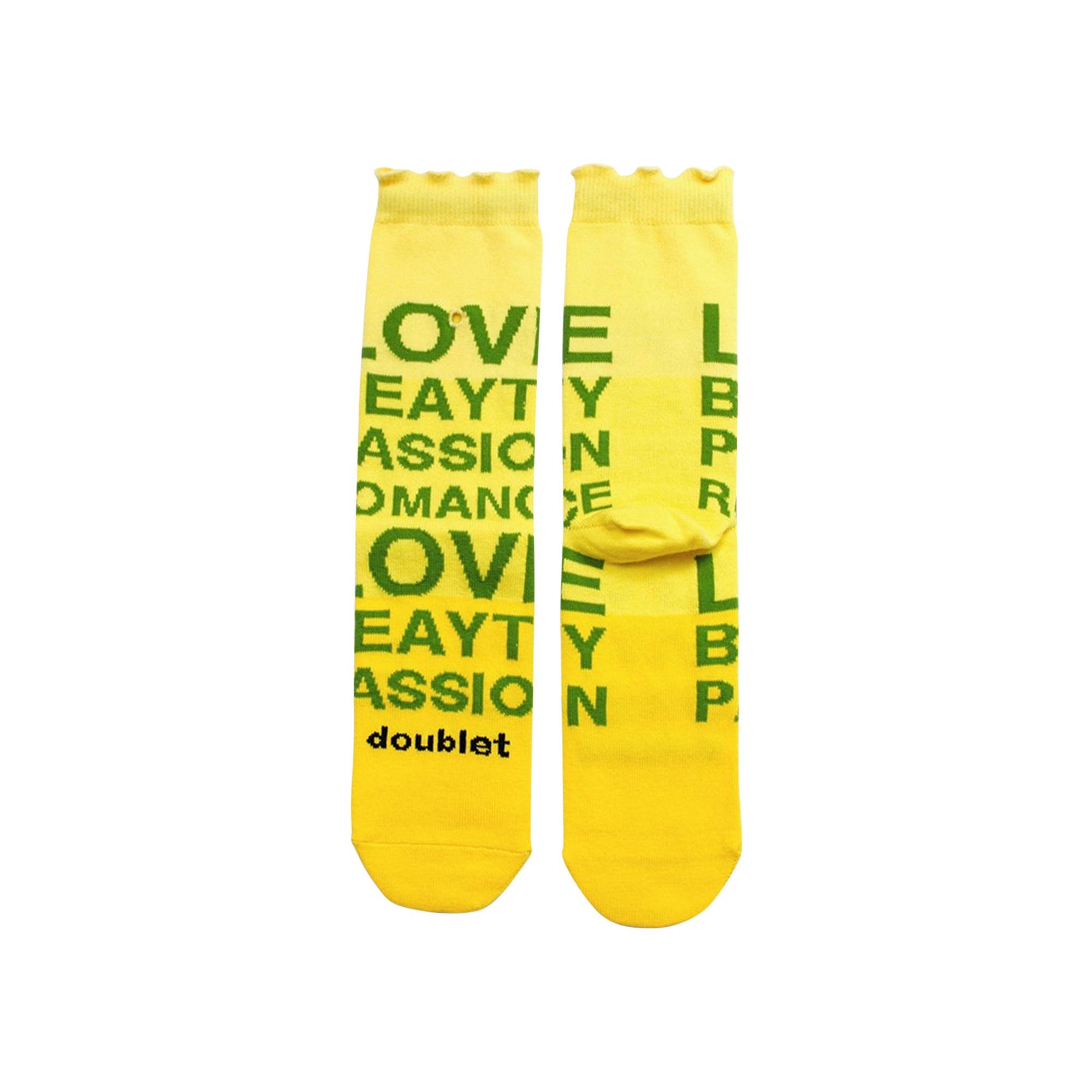 Doublet A Rose Socks 'Yellow' - 2