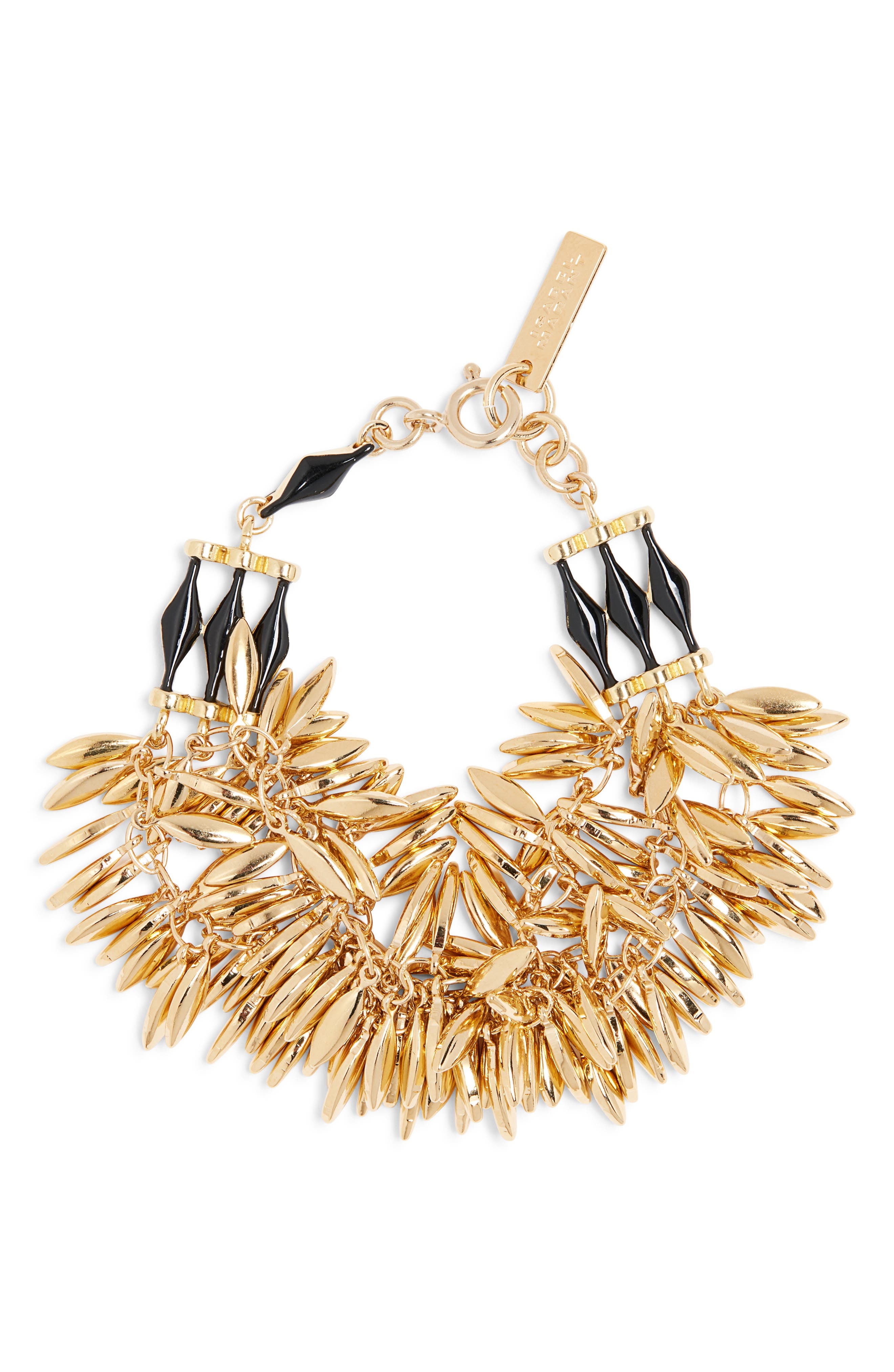 Isabel Marant Fringe Charm Bracelet in Black at Nordstrom - 1