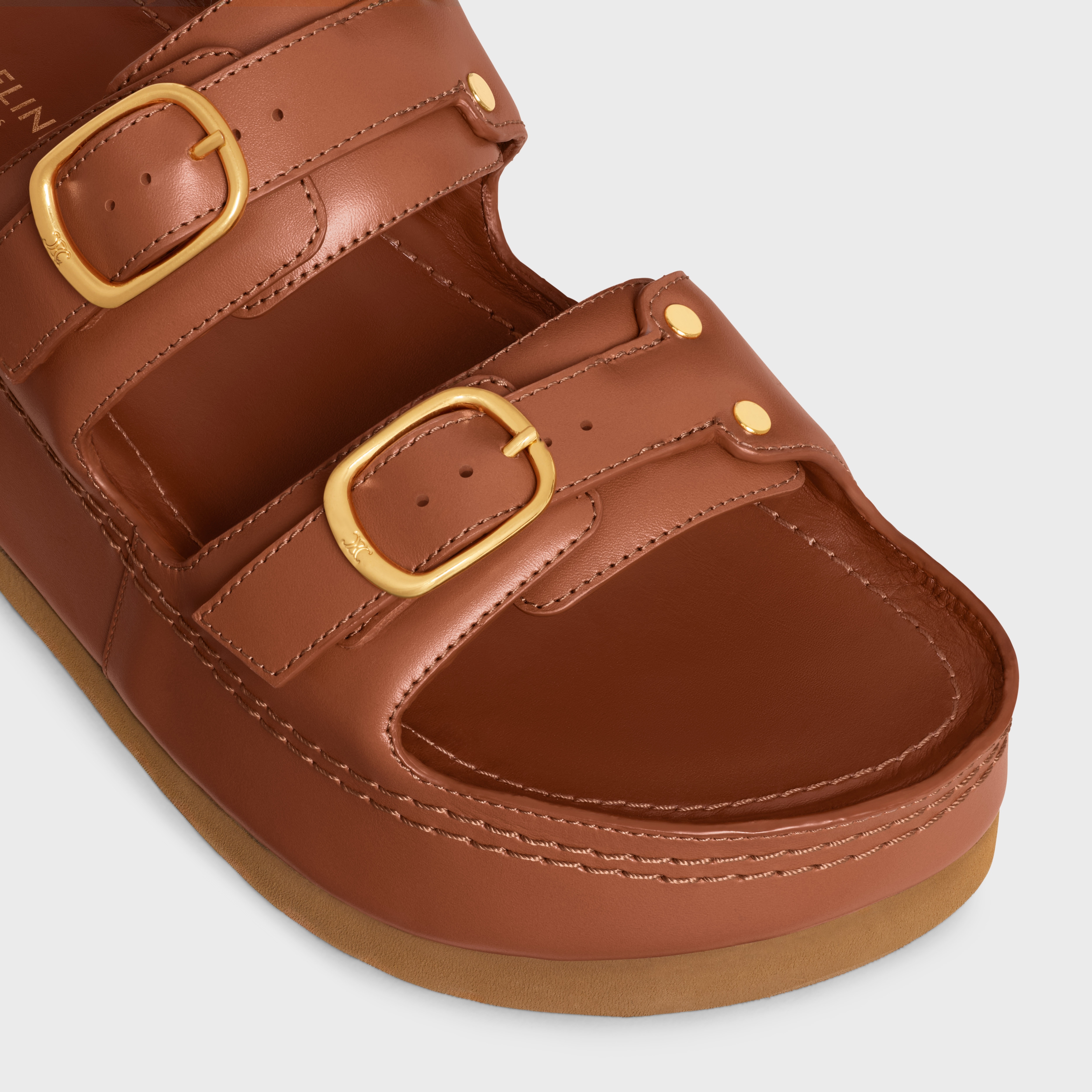 CELINE POLLY WEDGE MULE IN CALFSKIN - 4