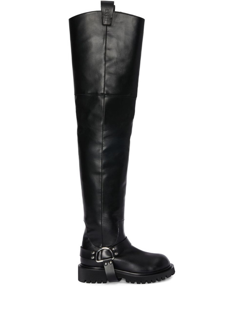 D-ring over-the-knee boots 1