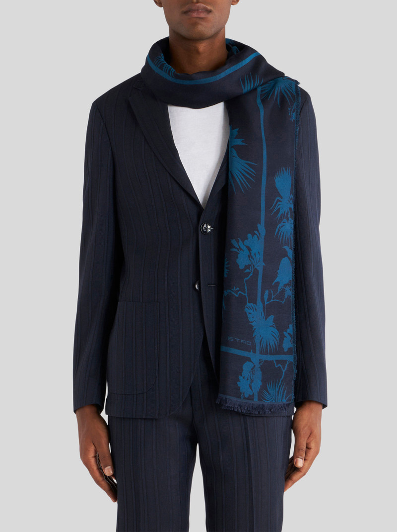 Etro FLORAL PATTERN JACQUARD SCARF outlook