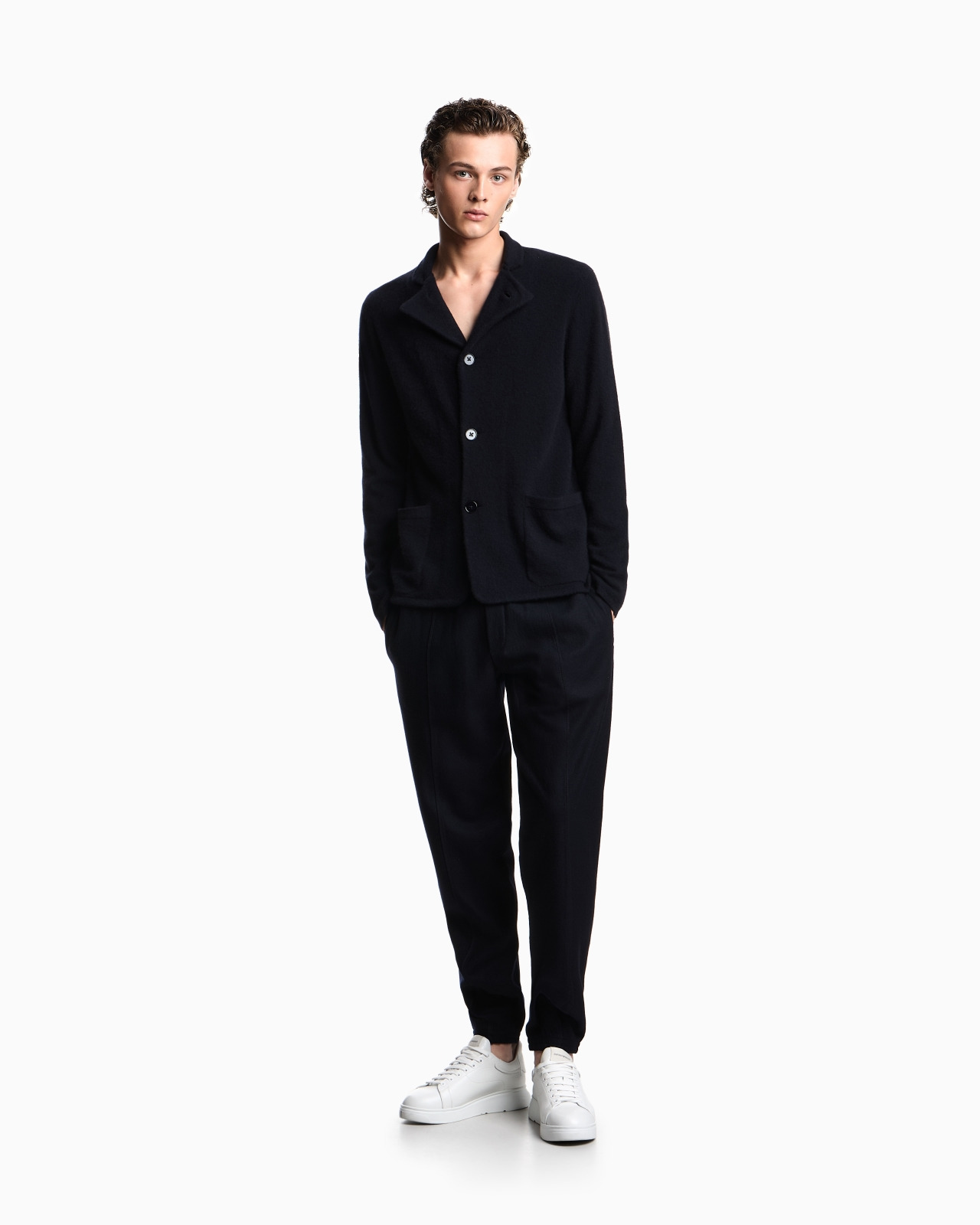 ICON PLAIN-KNIT PURE CASHMERE JACKET - 2