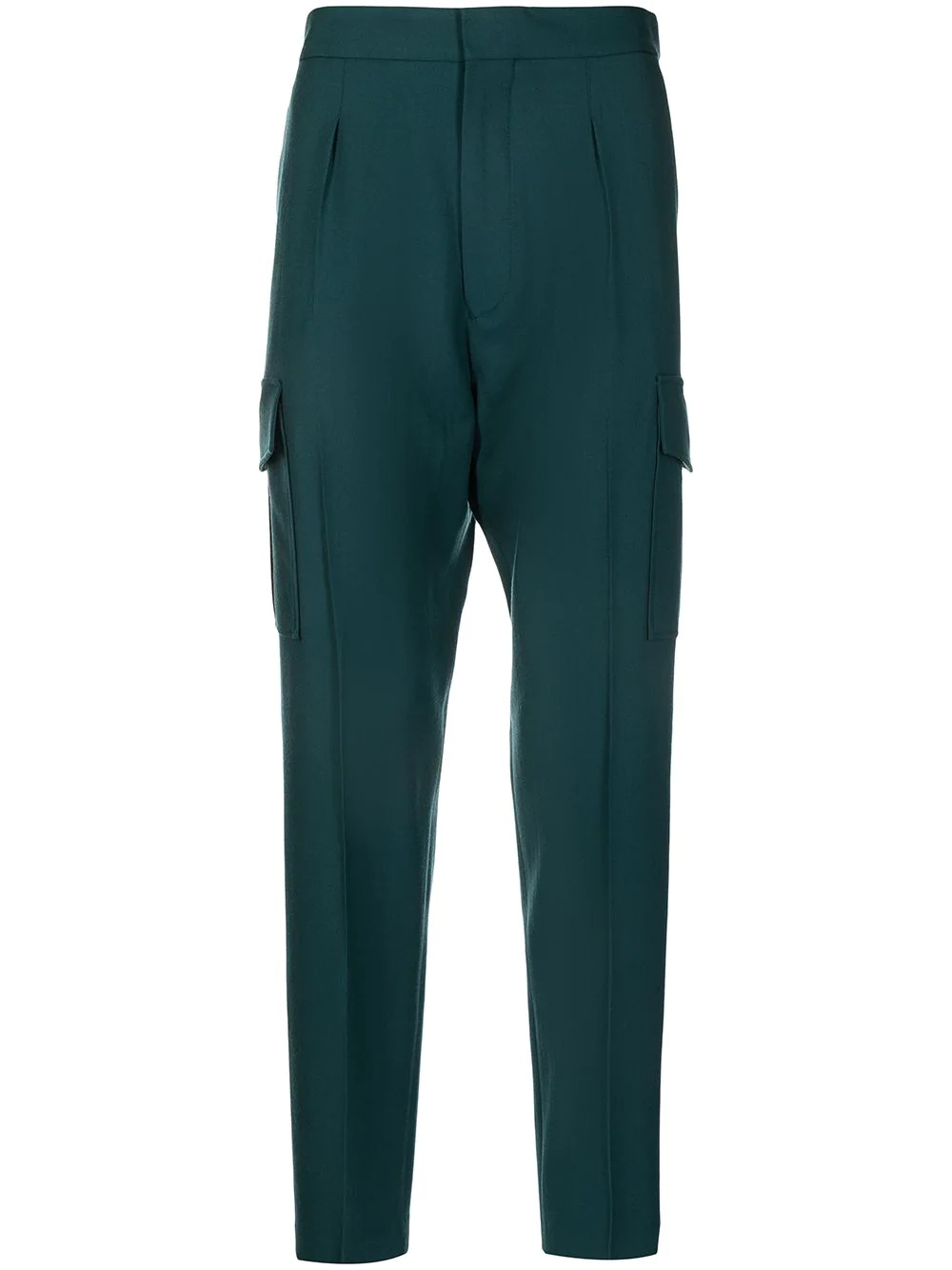 straight-leg cargo trousers - 1