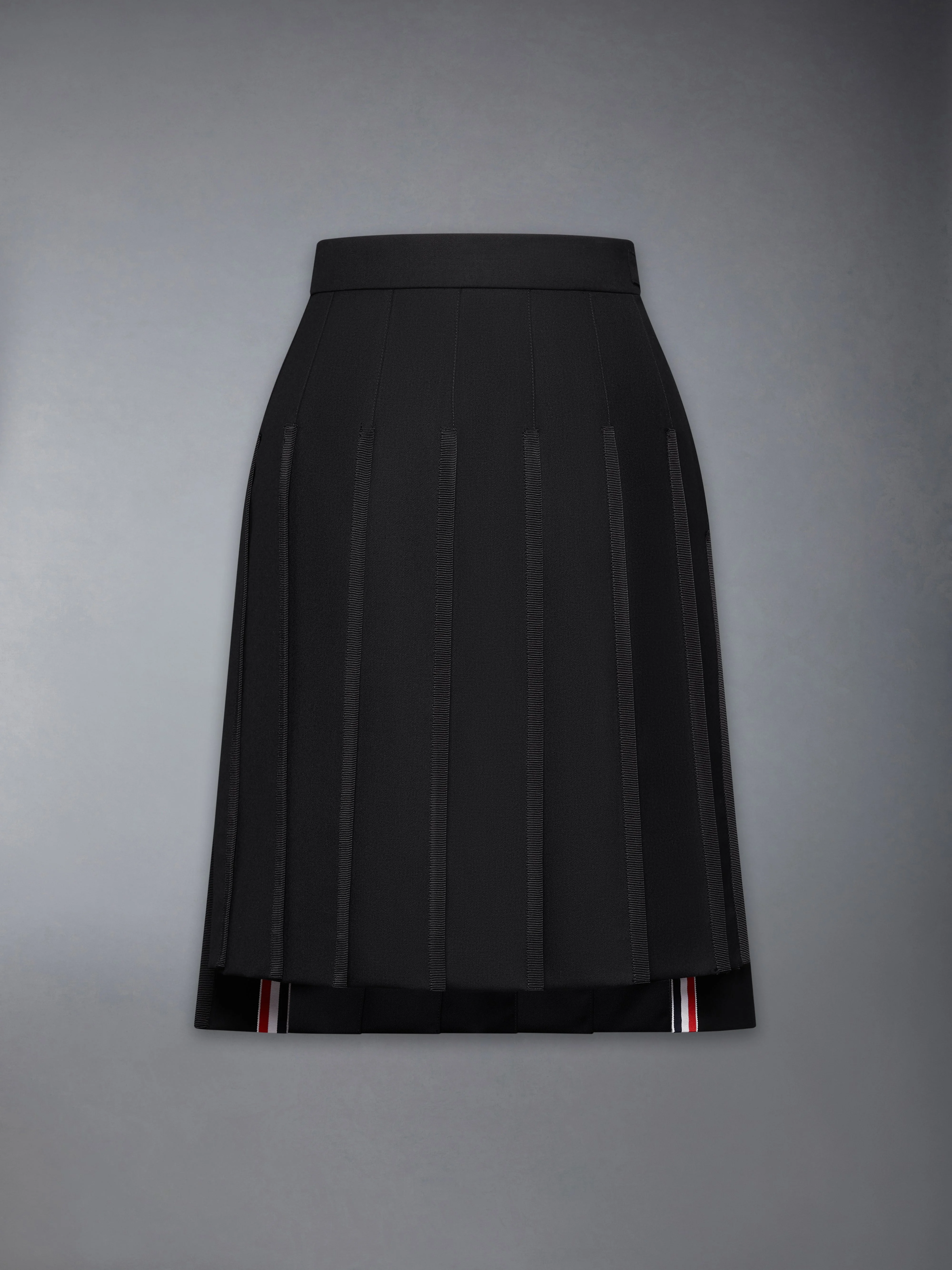 SUPER 120'S TWILL PLEATED SKIRT - 1