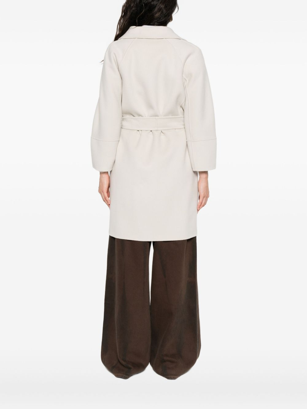 belted lapel coat - 4