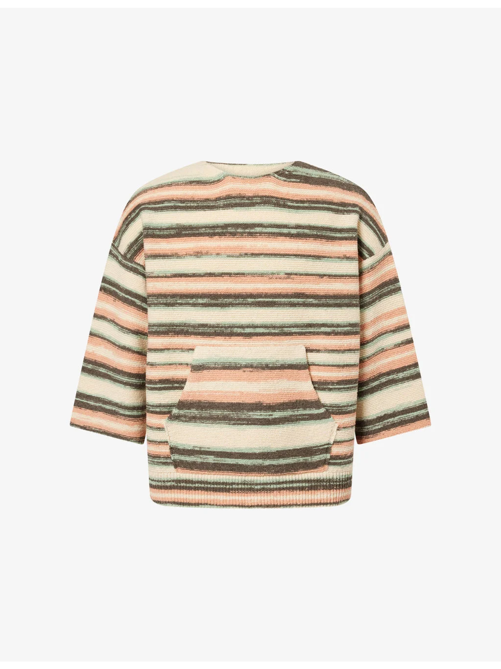 Burrow Striped Wool and Cashmere-Blend Jumper - 1