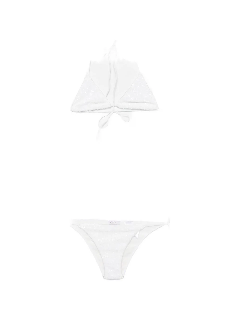 sequin-embellished bikini - 1