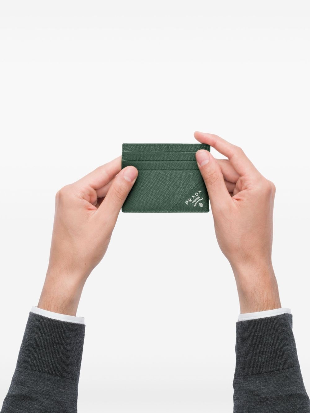 Saffiano leather card holder - 4