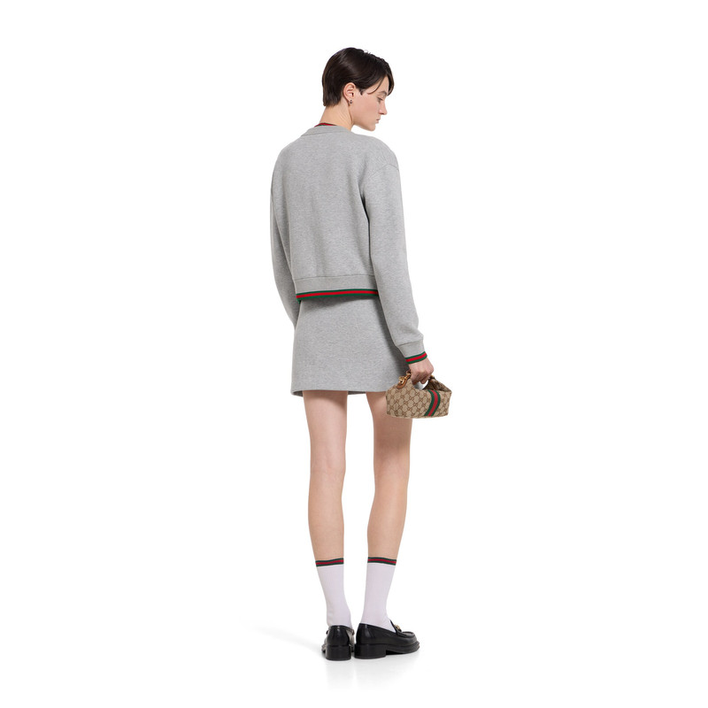 Cotton jersey skirt with Web 4