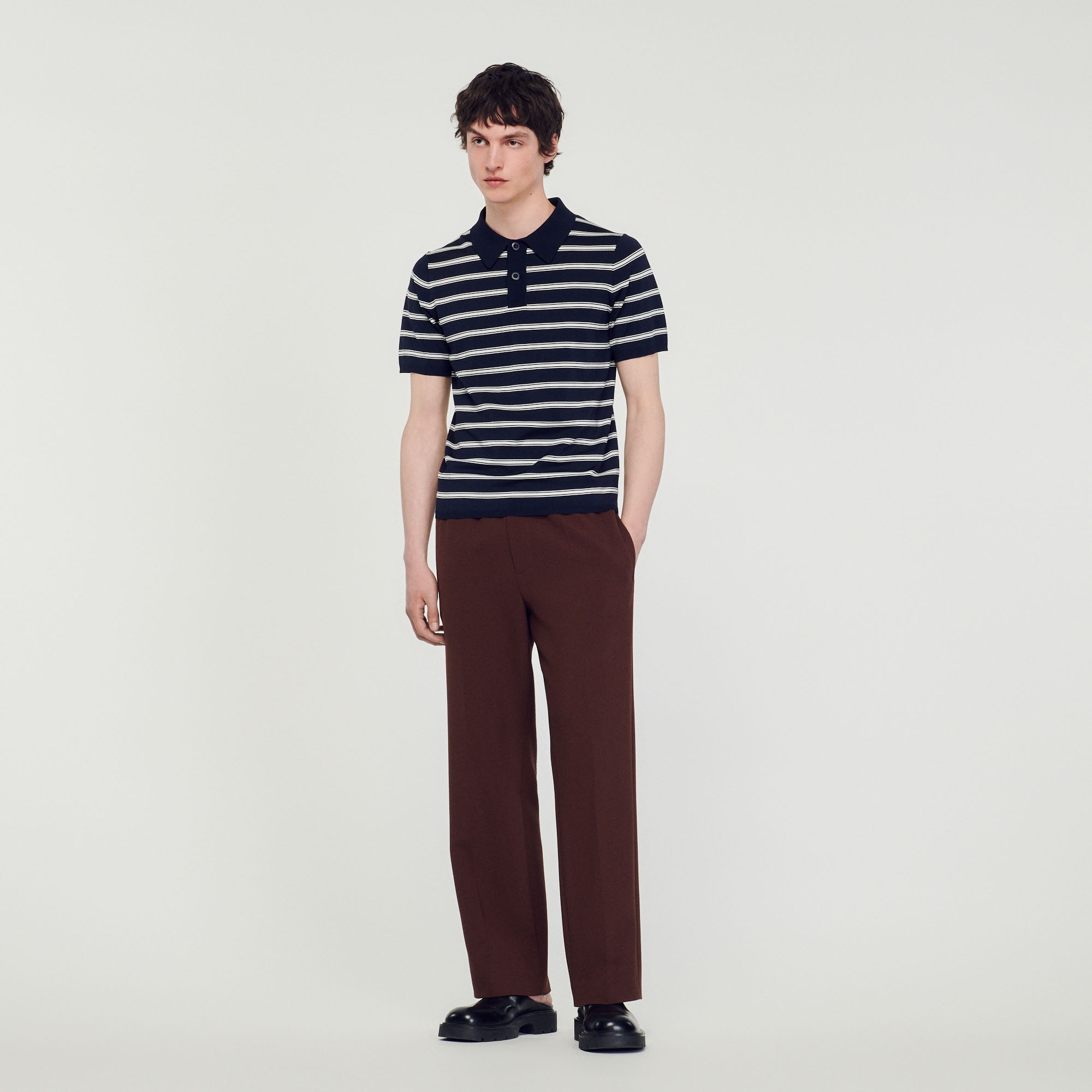 Striped polo shirt - 2