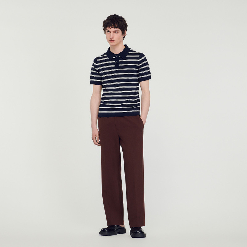 Sandro Striped polo shirt outlook