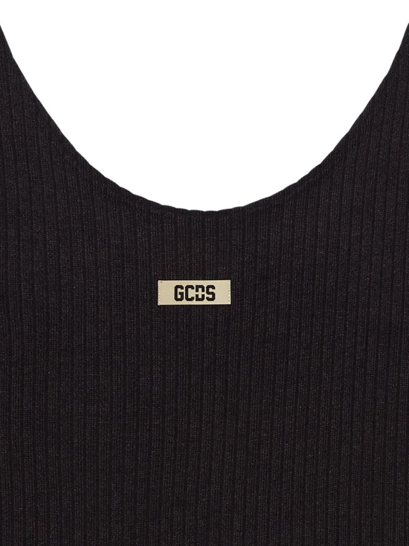 GCDS ribbed logo long-sleeve T-shirt outlook