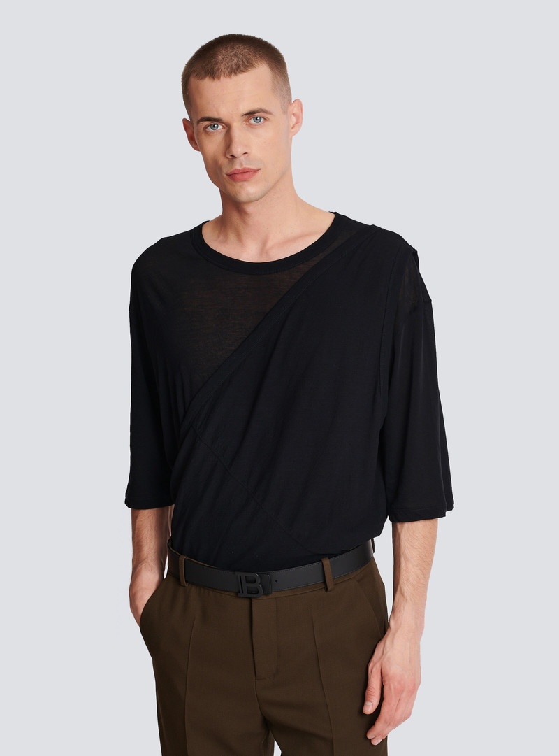 Balmain Smooth leather B-Belt outlook