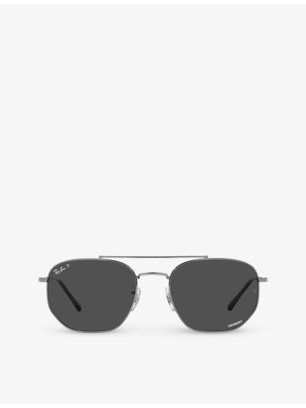 RB3707 irregular-shape gunmetal sunglasses - 1