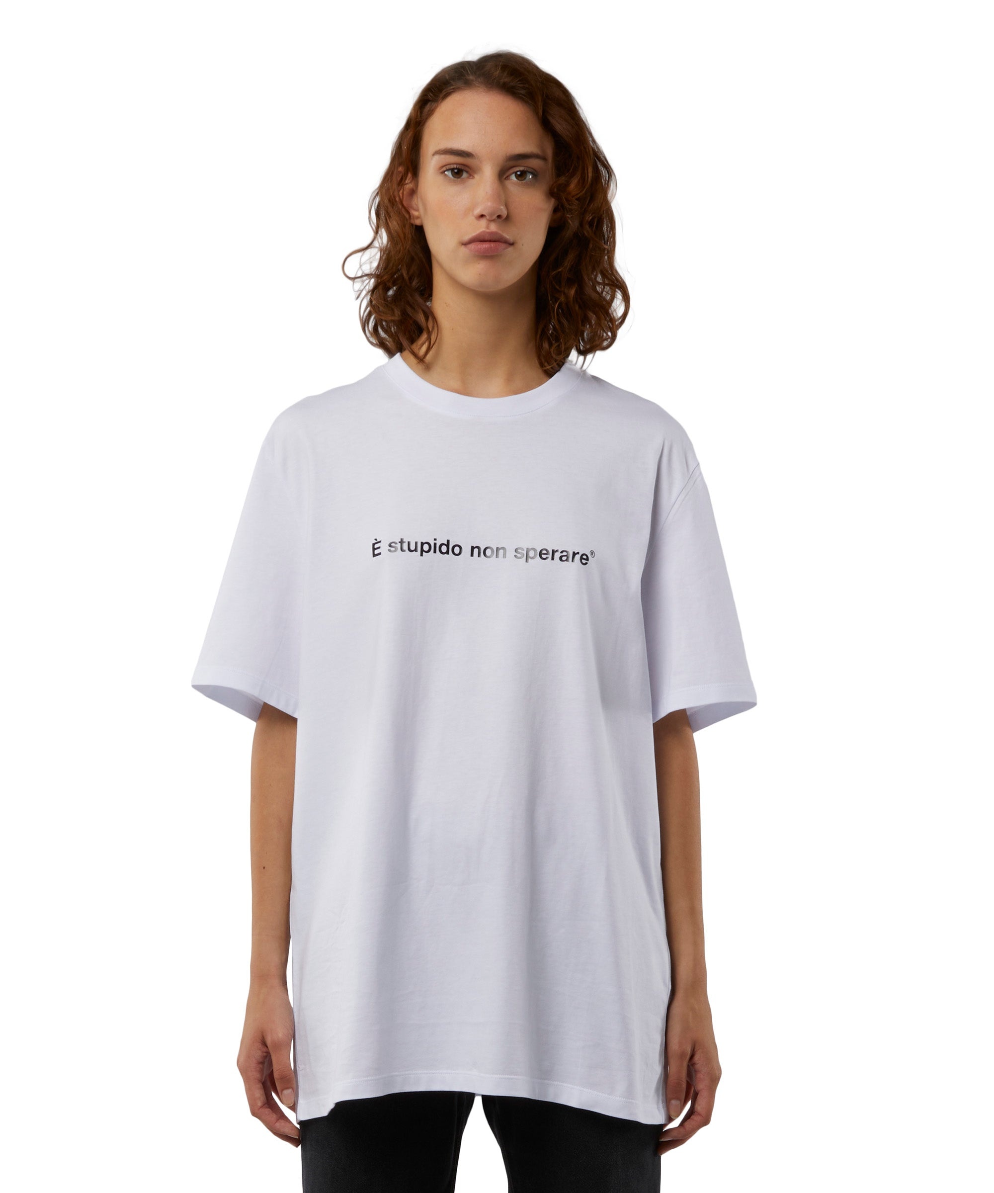 T-shirt quote "&egrave; stupido non sperare" - 6