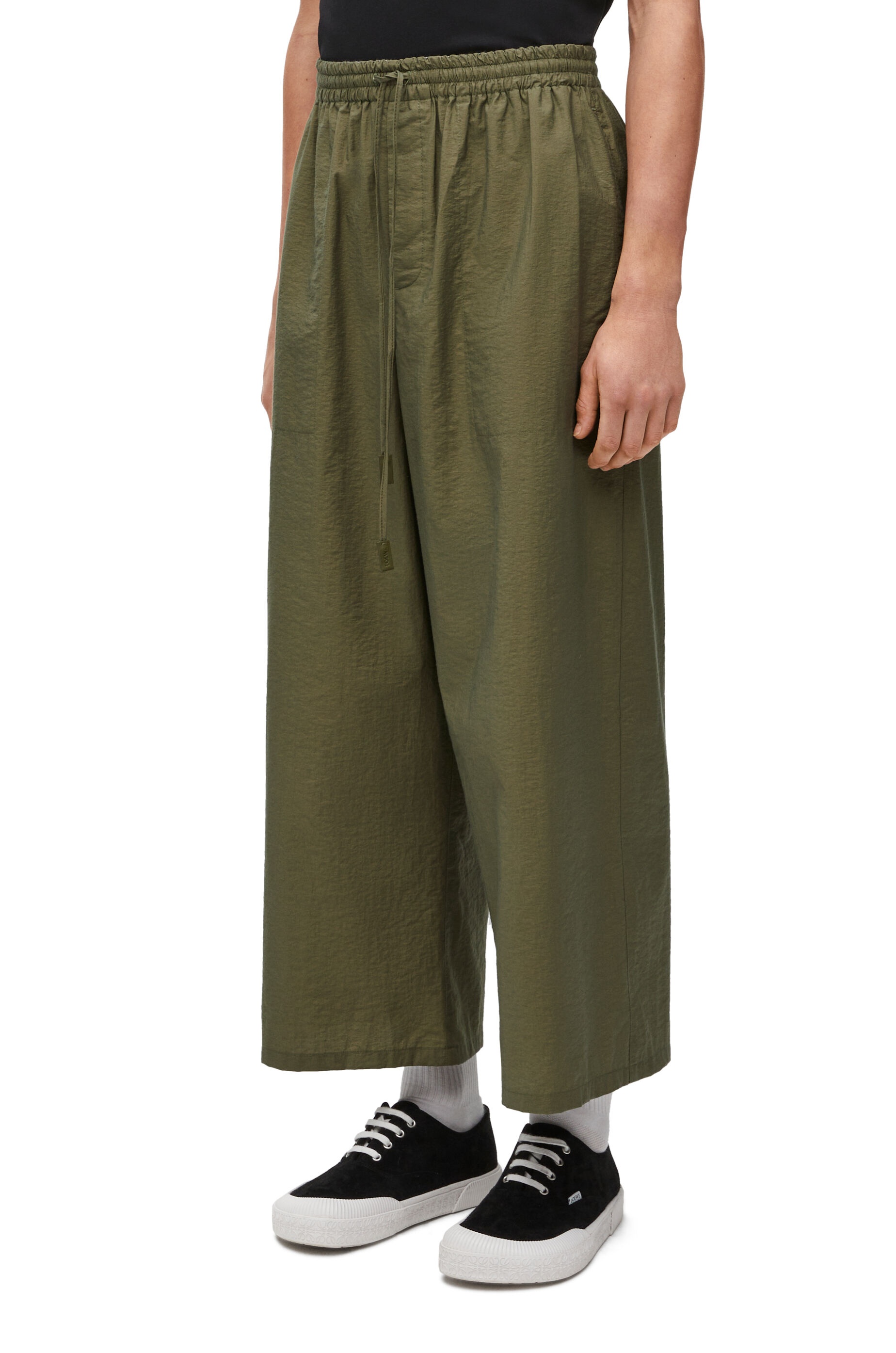 Cropped trousers in cotton blend - 3