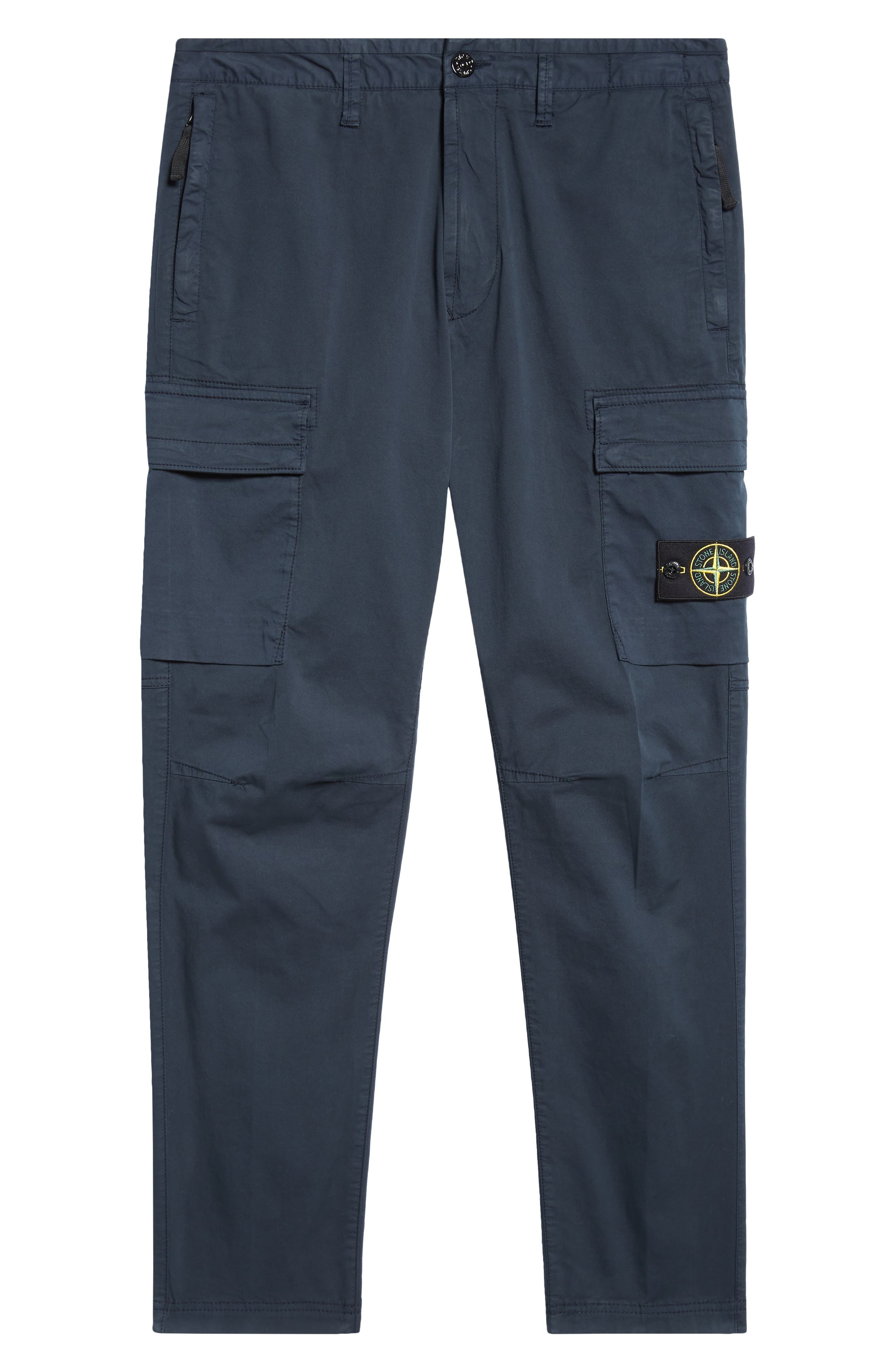 Stone Island Stretch Cotton Cargo Trousers in Navy Blue at Nordstrom - 6