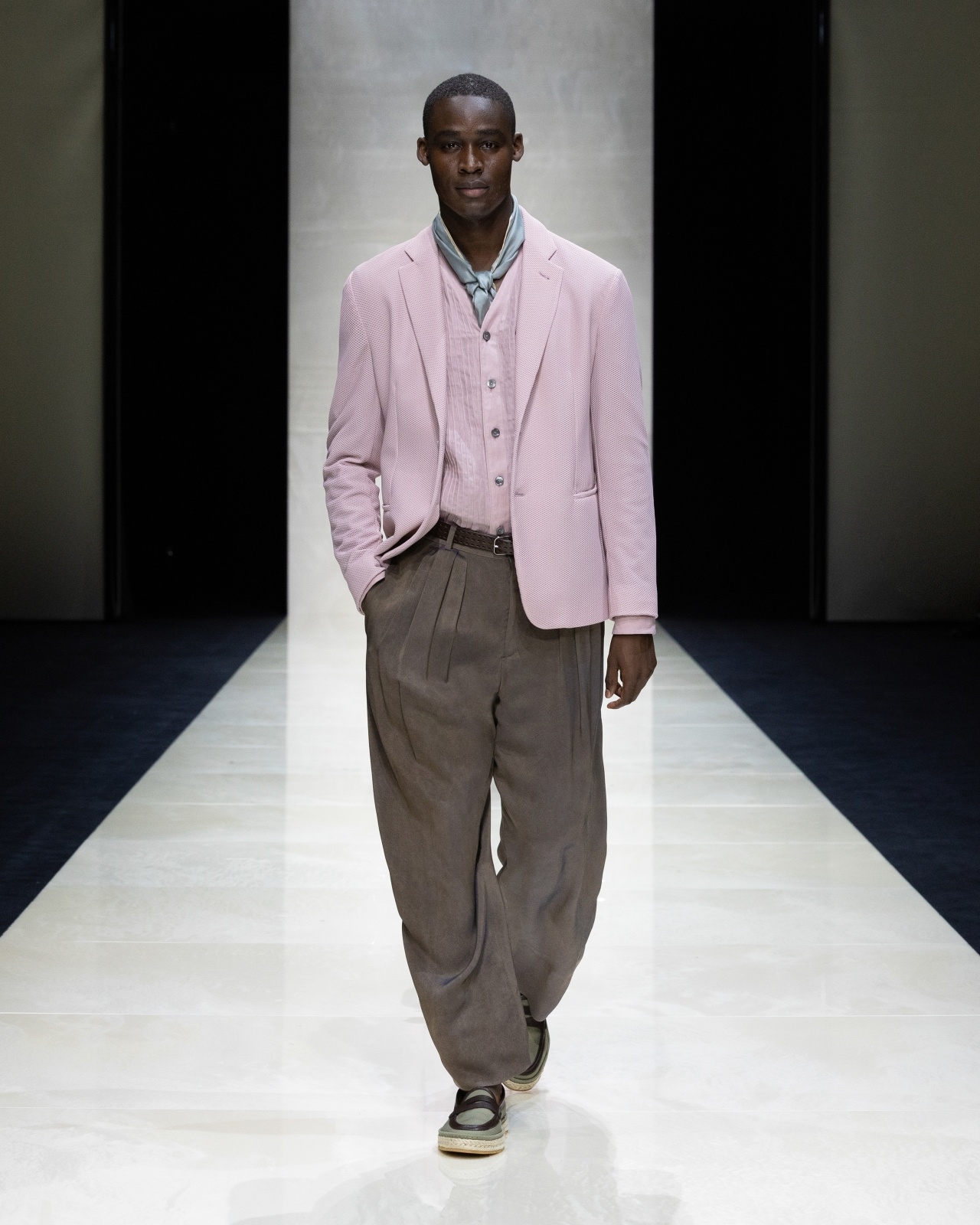 REGULAR-FIT LINEN SHIRT WITH FRONT RIBS - 7