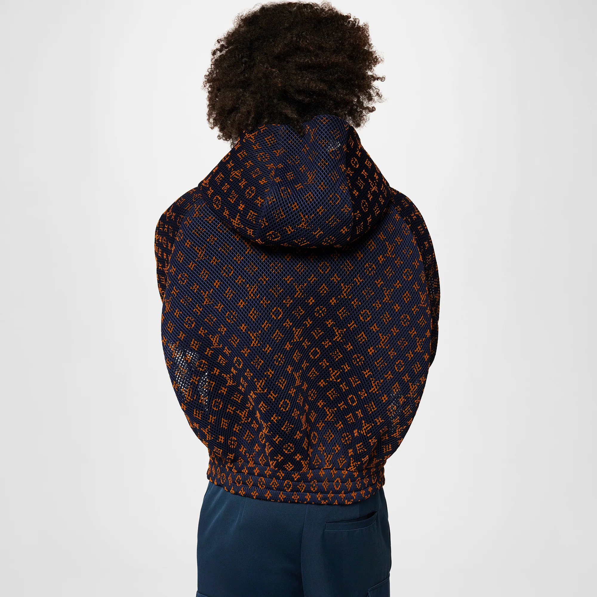 Gradient Monogram Mesh Blouson - 5