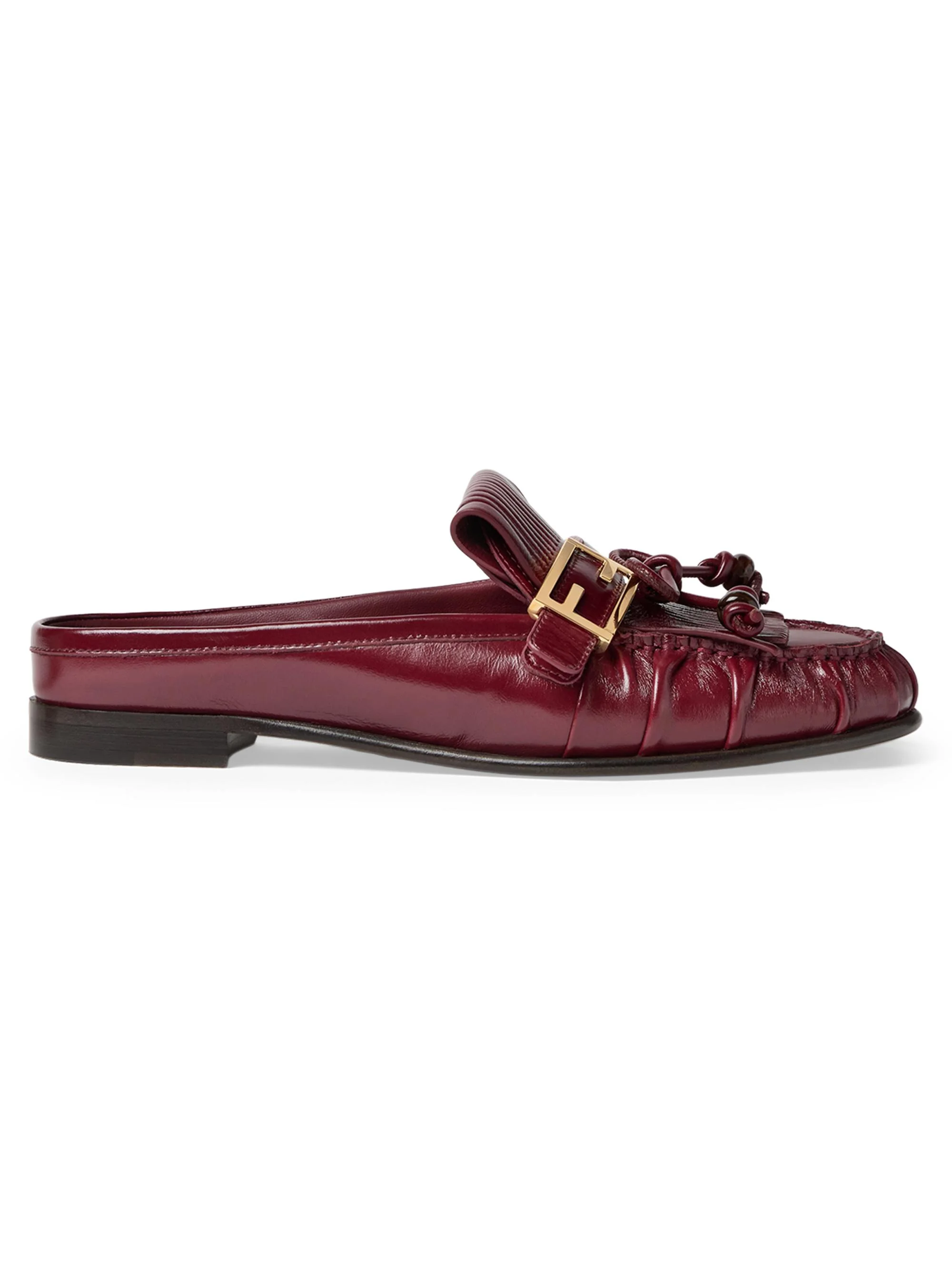 Women's Baguette Leather Sabots - Turnip - 1