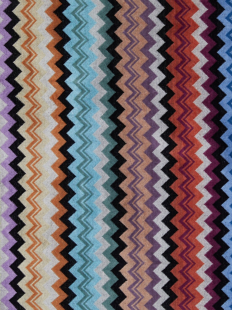 Adam chevron cotton terry hooded bathrobe 4