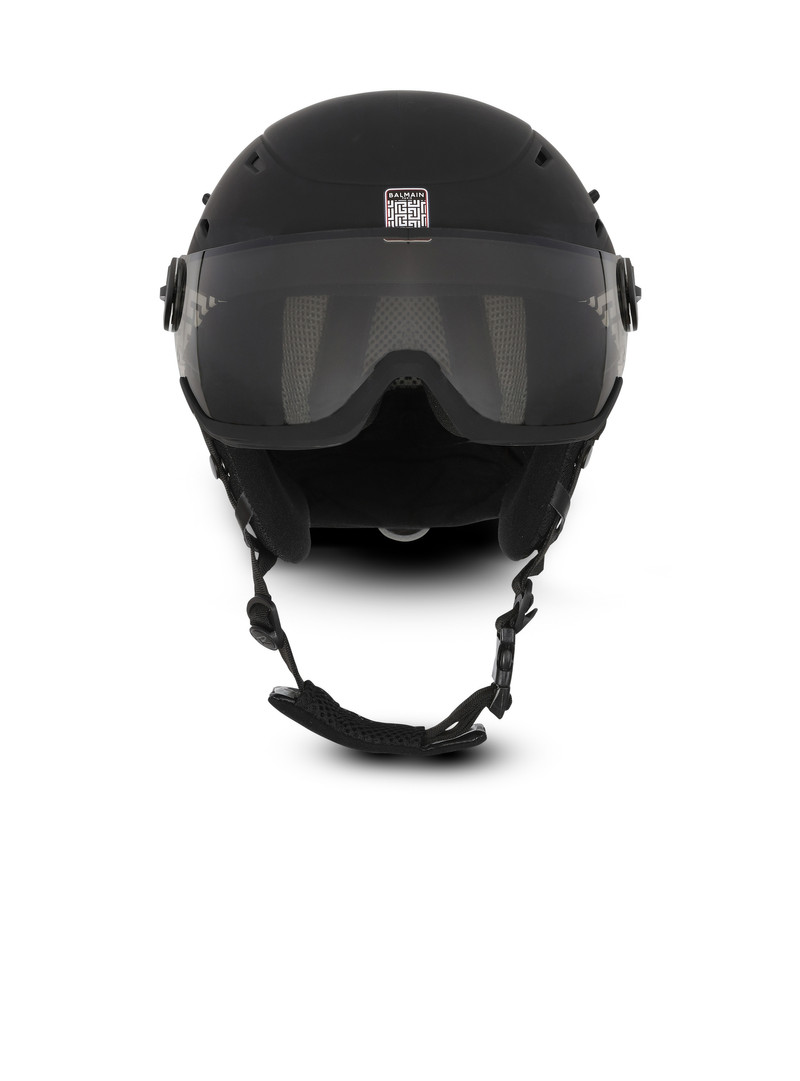 Balmain x Rossignol - Rossignol ski helmet with Balmain monogram in ivory and black 1