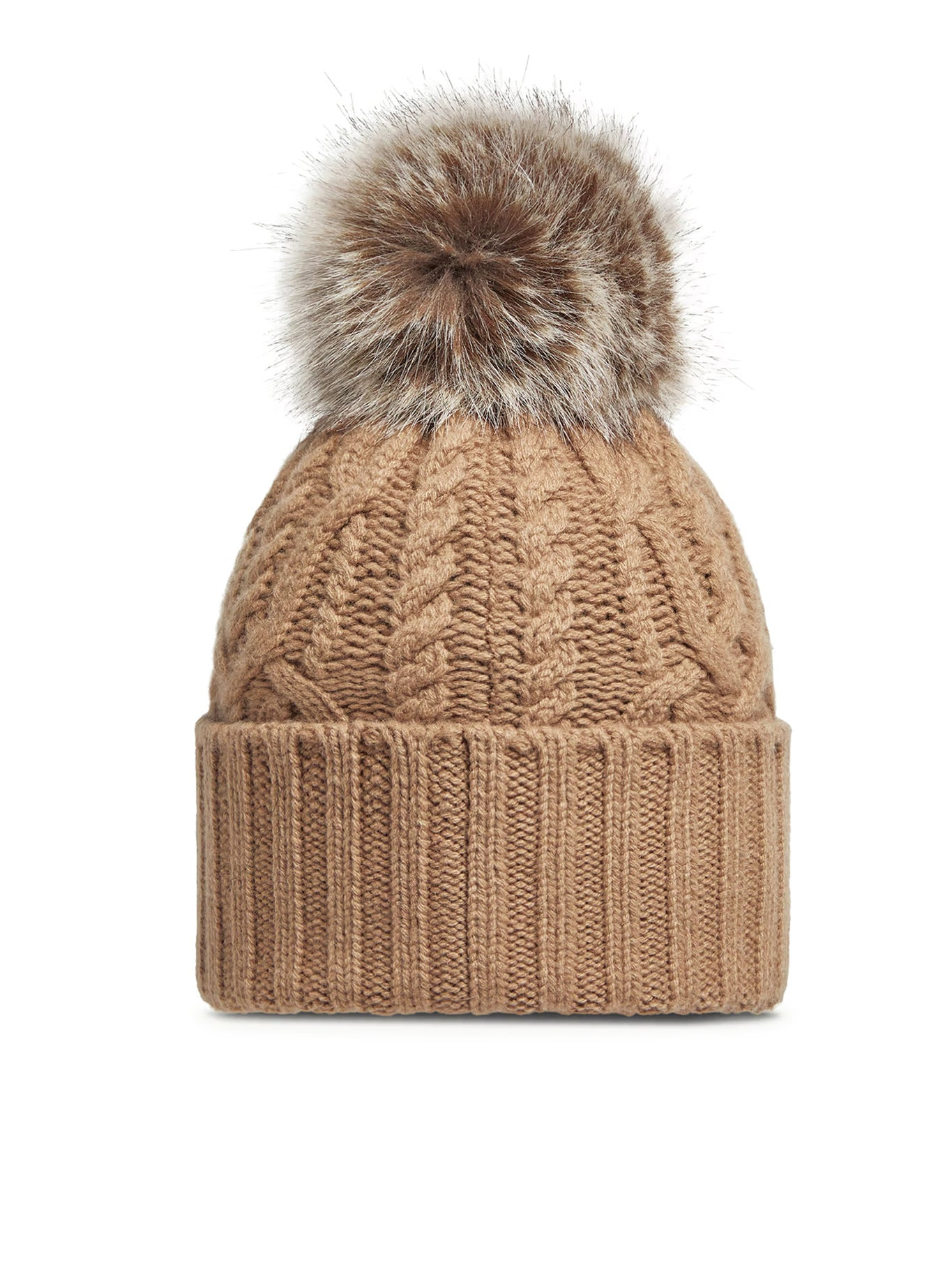 CASHMERE BLEND POM POM HAT - 2
