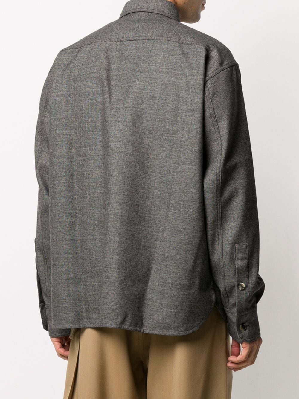 woven twill chore shirt - 4