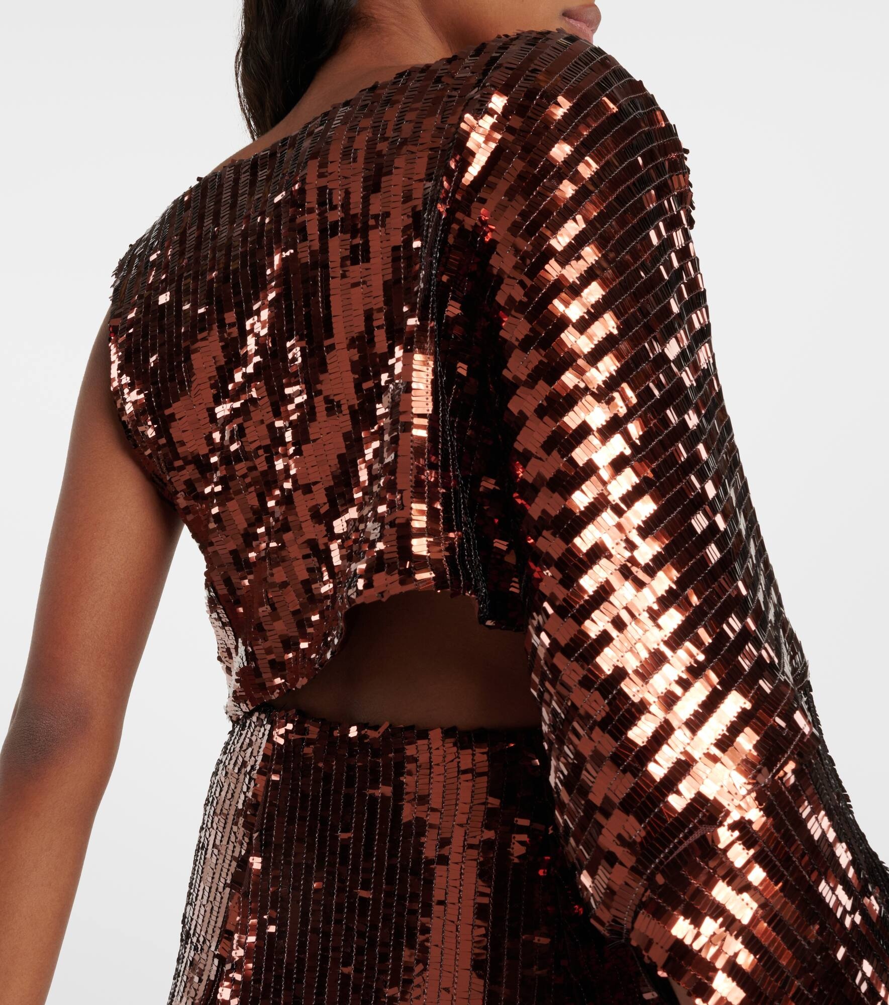 Eric sequined one-shoulder top - 5