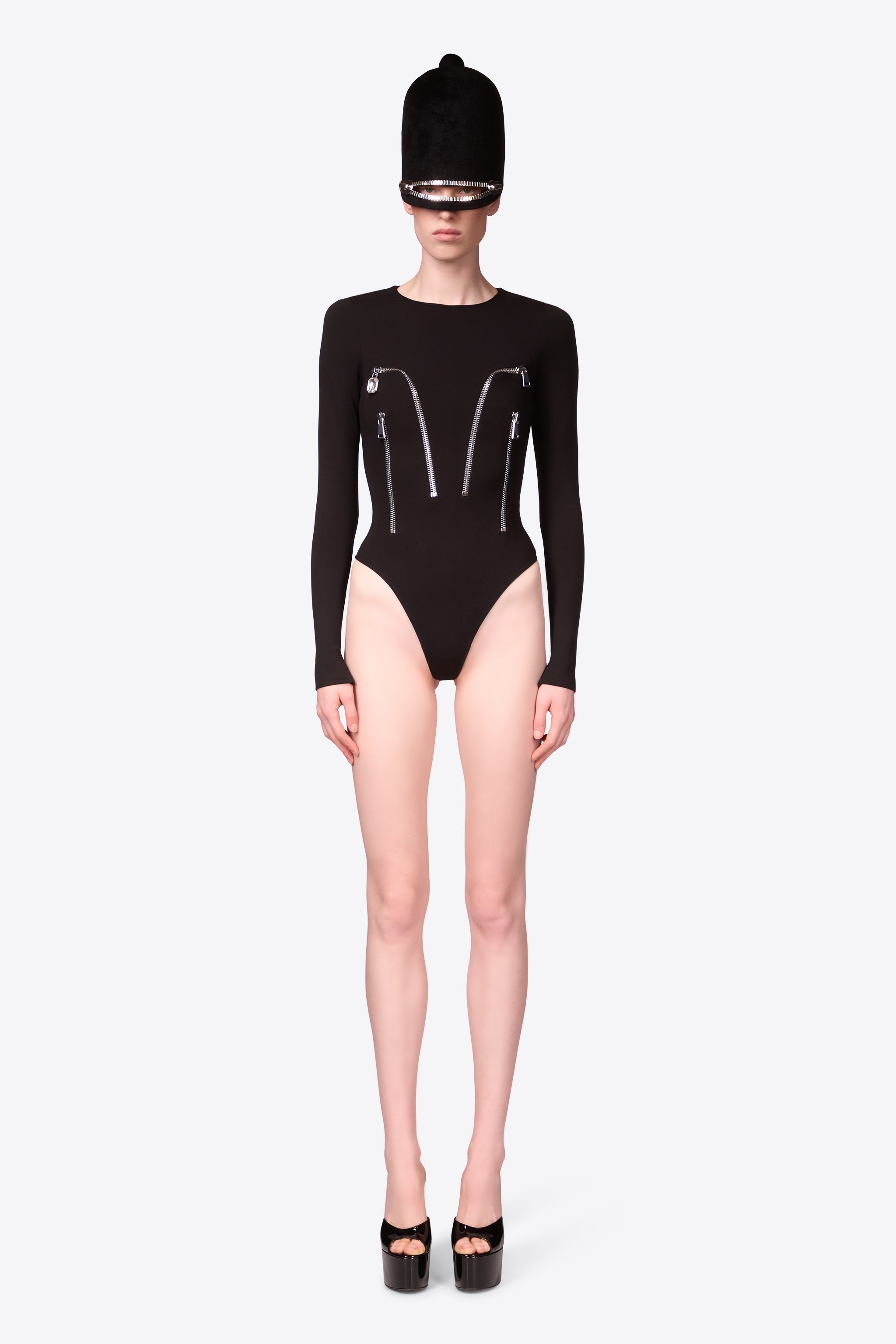 LONG SLEEVE ZIPPER BODYSUIT - 3