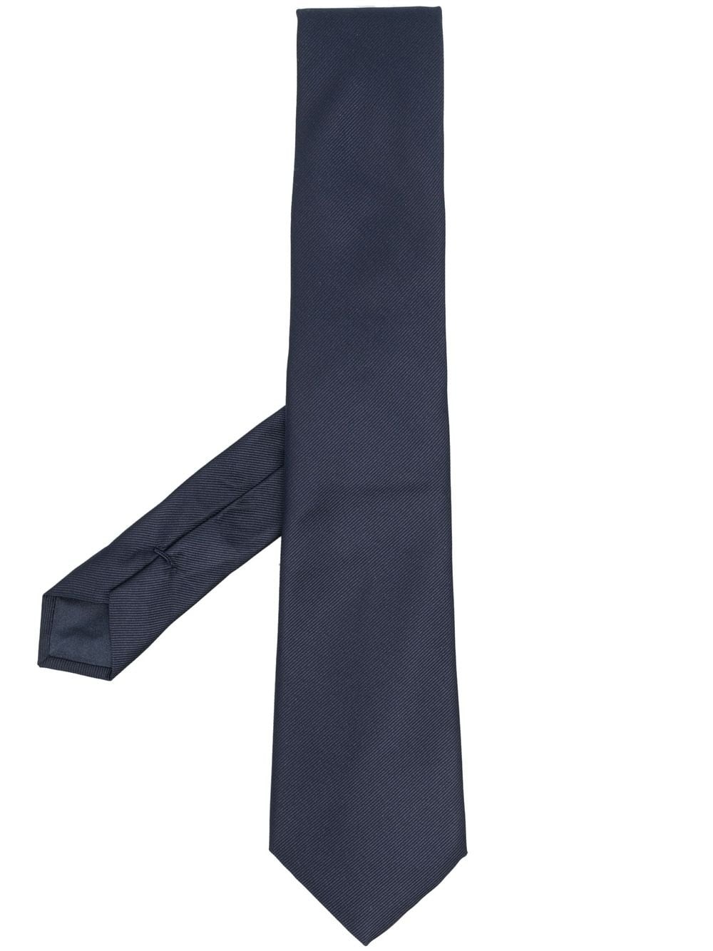 silk plain tie - 1