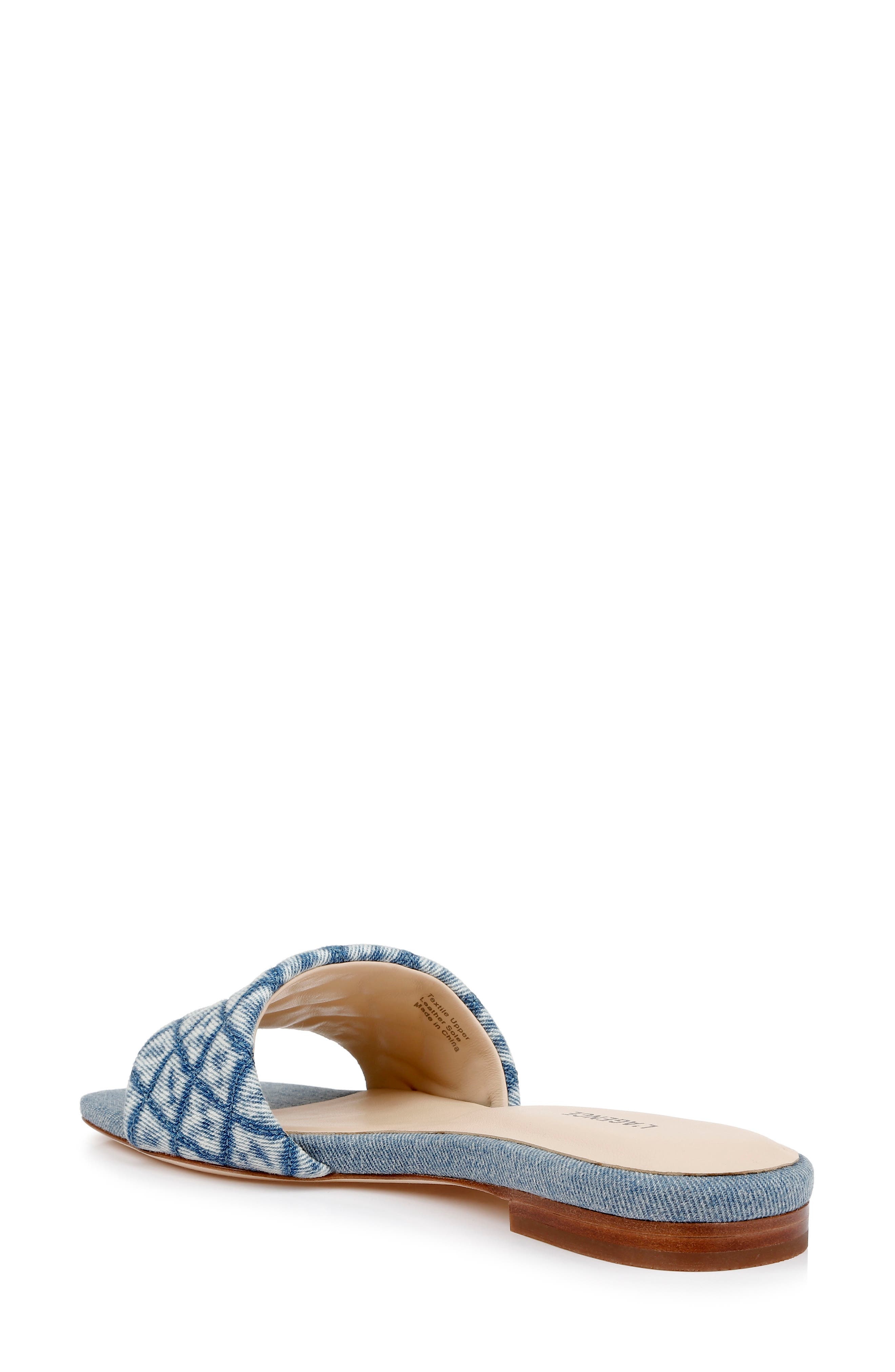 L'AGENCE Aloise Slide Sandal in Light Denim at Nordstrom - 2