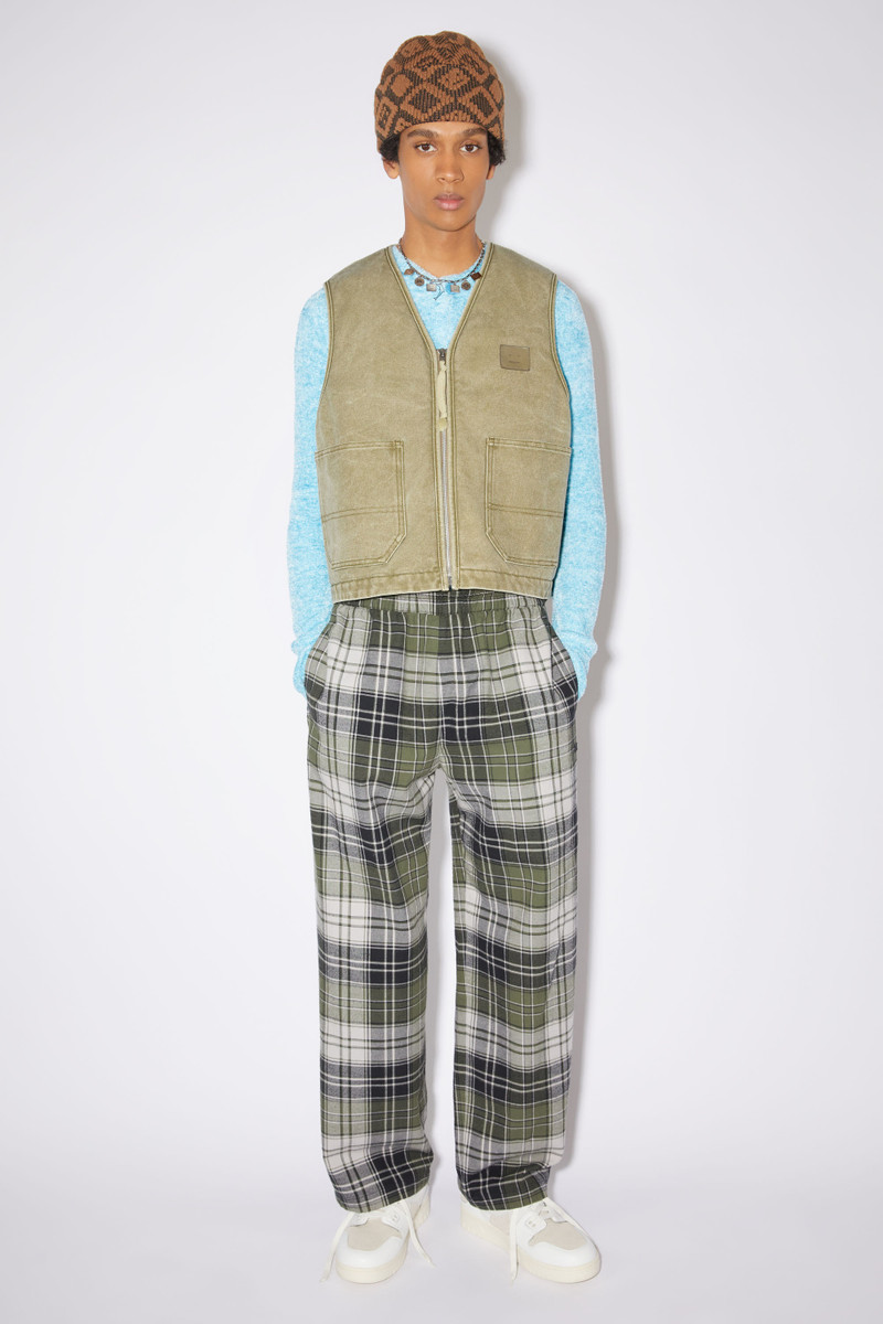 Acne Studios Canvas padded vest - Khaki beige outlook