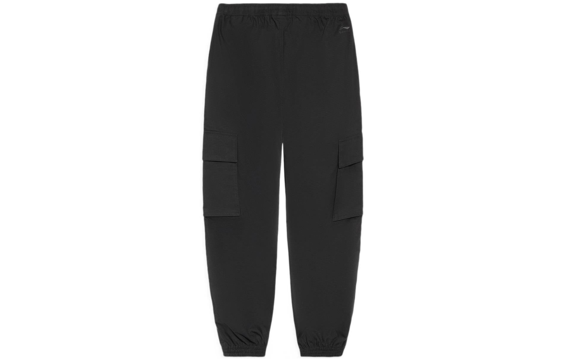 Li-Ning Cherry Blossom Graphic Joggers Pants 'Black' AKXS809-2 - 2